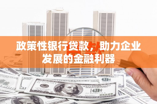 梨树政策性银行贷款，助力企业发展的金融利器